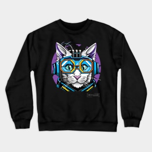 cat ciber Crewneck Sweatshirt